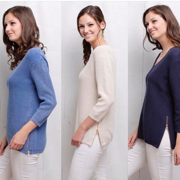 Tyler Boe Mineral Wash Cotton V-neck Side Zip XL - Picture 6 of 15